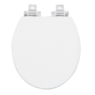 Assento Sanitário Ravena Poliéster Branco Fechamento Suave Policlass
