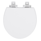 Assento Sanitário Convencional Poliéster Branco Fechamento Suave Policlass