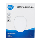 Assento Sanitário Convencional Poliéster Branco Fechamento Comum Sensea