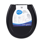 Assento Sanitário Convencional Polietileno Top Preto Sensea