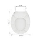 Assento Sanitário  Convencional Infantil Polipropileno Com Fechamento Comum Branco Sense