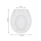 Assento Sanitário Convencional Polipropileno Premium  Fechamento Comum Branco Sensea