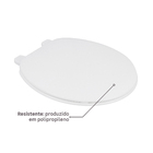 Assento Convencional Polipropileno Apolo Fechamento Comum Branco Sensea