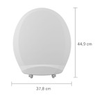 Assento Sanitário Convencional Polipropileno Branco com Fechamento Comum Astra