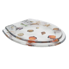 Assento Sanitário Convencional Resina Cristal Fechamento Comum Policlass