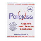 Assento Sanitário Convencional Resina Fumê Fechamento Comum Policlass