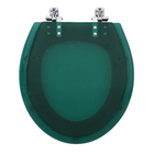 Assento Sanitário Convencional Resina Verde Fechamento Comum Policlass