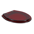 Assento Sanitário Convencional Resina Vermelho Fechamento Comum Policlass