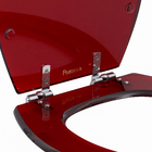 Assento Sanitário Convencional Resina Vermelho Fechamento Comum Policlass