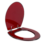 Assento Sanitário Convencional Resina Vermelho Fechamento Comum Policlass