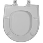 Assento Sanitário Riviera Smart Ou Nexo Em Resina Termofixa Com Fechamento Convencional Cinza Prata Tupan