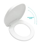 Assento Sanitário Convencional com Soft Close Oval Polipropileno Branco Sicmol
