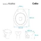 Assento Sanitário Decorado Borboleta Azalea Preto Celite