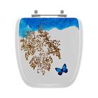 Assento Sanitario Decorado Borboleta City Para Vaso Celite