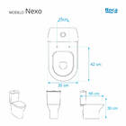 Assento Sanitário Decorado Borboleta Nexo Branco Vaso Roca