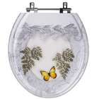 Assento Sanitário Decorado Borboleta Ravena Branco Vaso Deca