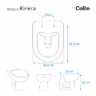 Assento Sanitário Decorado Borboleta Riviera Branco Celite