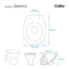 Assento Sanitario Decorado Borboleta Saveiro Para Vaso Celite