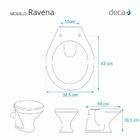 Assento Sanitario Decorado Flor Ravena Para Vaso Deca