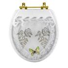 Assento Sanitário Decorado Oval Convencional Com Borboleta Ve