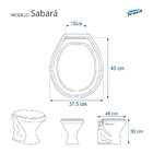 Assento Sanitário Decorado Sabará P/ Icasa Borboletas Branco