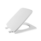 Assento Sanitário Square Madeira Branco Fechamento Comum Astra