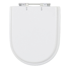 Assento Sanitário Carrara/ Nuova/ Duna/ Link Poliéster Branco Fechamento Comum Sensea