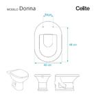 Assento Sanitário Donna Cinza Prata Para Vaso Celite