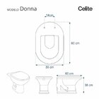 Assento Sanitário Donna/sigbergamin Celite Aço Branco