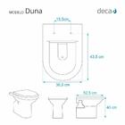 Assento Sanitario Duna Ébano Preto Para Vaso Deca