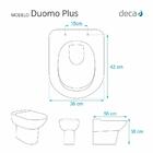 Assento Sanitário Duomo Plus Cinza Real Para Vaso Deca