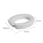 Assento Sanitário Elevado 7cm Fechado Astra Branco