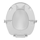 Assento Sanitário Elevado Almofadado com Trava Fechamento Comum 16,5cm Astra