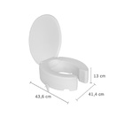 Assento Sanitário Elevado com Tampa e Trava Fechamento Comum 14cm Astra