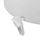 Assento Sanitário Elevado com Tampa e Trava Fechamento Comum 8,5cm Astra