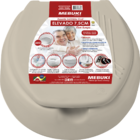 Assento Sanitário Elevado Mebuki - 7,5cm Areia