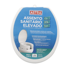 Assento Sanitário Elevado Polietileno Branco Fechamento Comum Astra