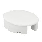 Assento Sanitário Elevado Polietileno Branco Fechamento Comum Astra