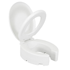 Assento Sanitário Elevado Almofadado para Modelo Oval Polietileno Branco Fechamento Comum Astra