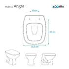 Assento Sanitário Em Mdf Angra Branco Para Bacia Logasa