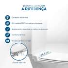 Assento Sanitário Em Mdf Atrium Branco Para Bacia Incepa