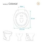 Assento Sanitário Em Mdf Colonial Branco Para Bacia Hervy