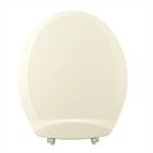 Assento Sanitário Em Polipropileno Oval Bege Claro