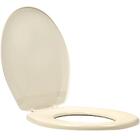 Assento Sanitário Em Polipropileno Oval Bege Claro