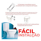 Assento Sanitário Envolvente Ideale Herc - Cinza Claro