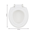 Assento Sanitário Especial Elevado Almofadado 7,5cm Branco Mebuki