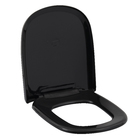 Assento Sanitário Etna Polipropileno Preto Fechamento Comum Tupan