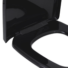 Assento Sanitário Etna Polipropileno Preto Fechamento Suave Tupan