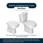 Assento Sanitario Fast Ébano (preto) Para Vaso Deca