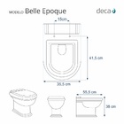 Assento Sanitário Fechamento Lento Belle Epoque Cinza Claro P